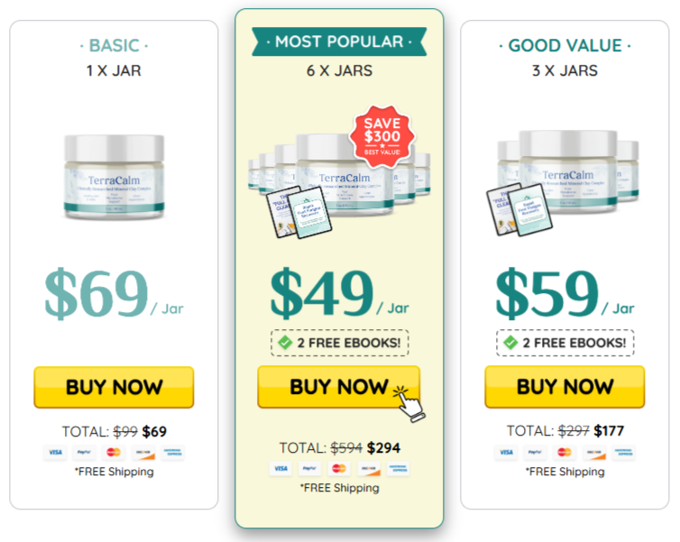 Terracalm-Pricing