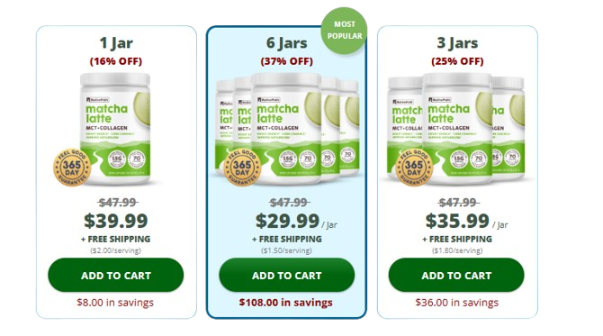 NativePath Matcha Collagen Latte price 