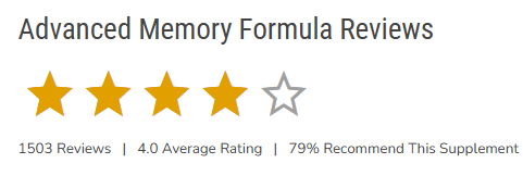 Advanced Memory Formula customer Reviews