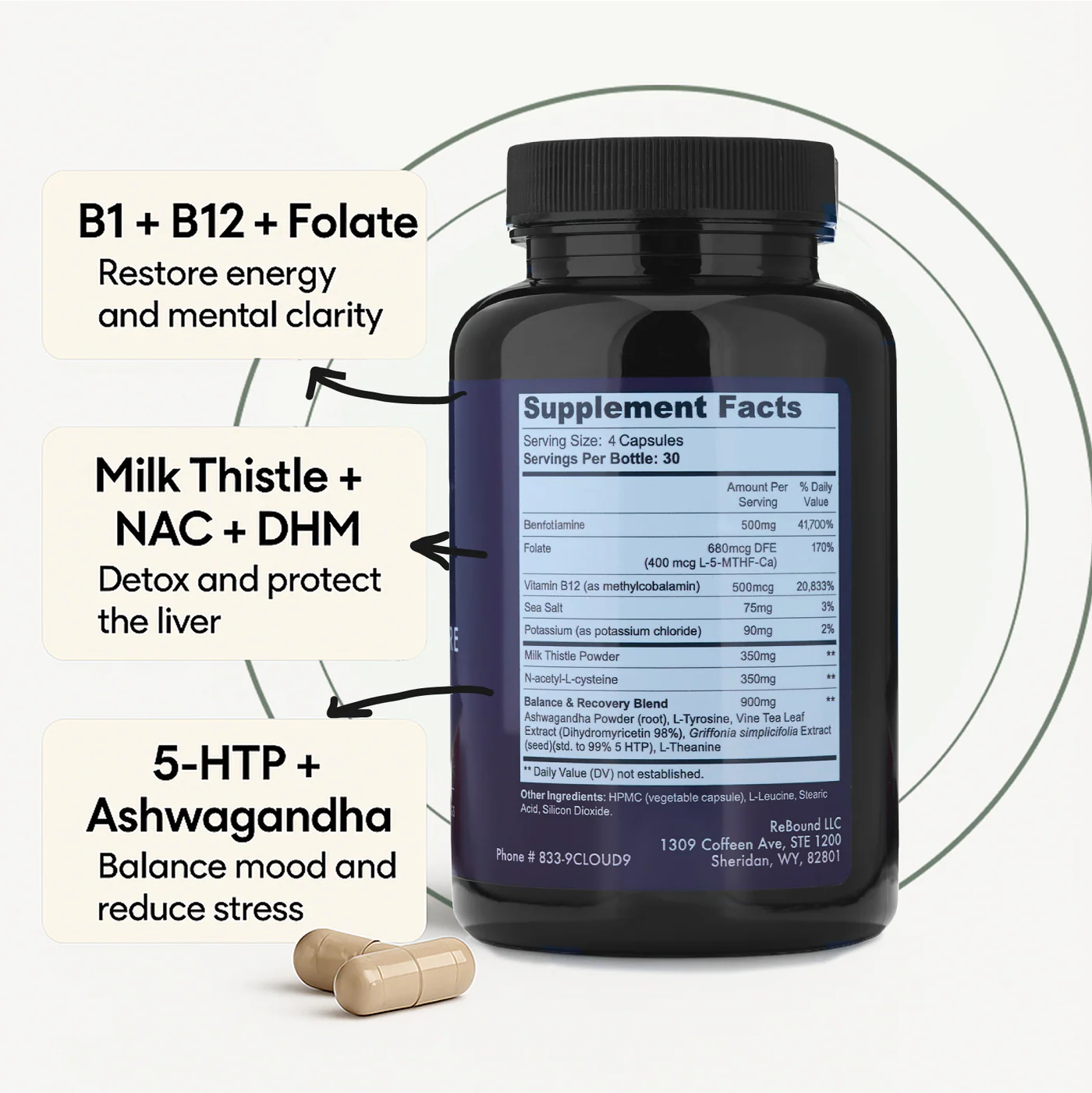 Cloud 9 Daily Restore Supplement facts