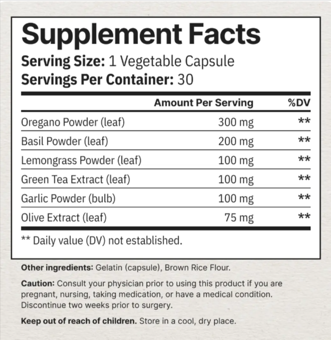 Nail Exodus supplementfact